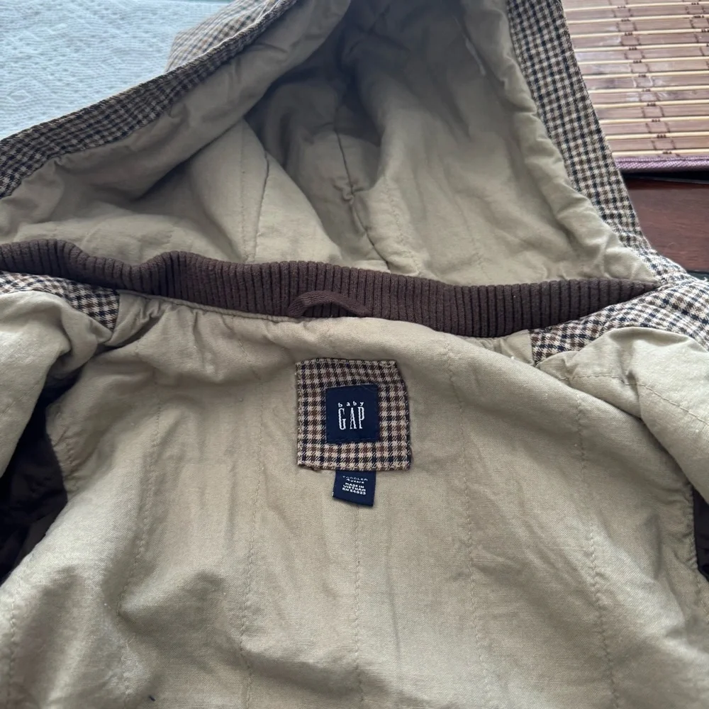 Baby Gap Brown‎ Checkered Kids Jacket- 4T